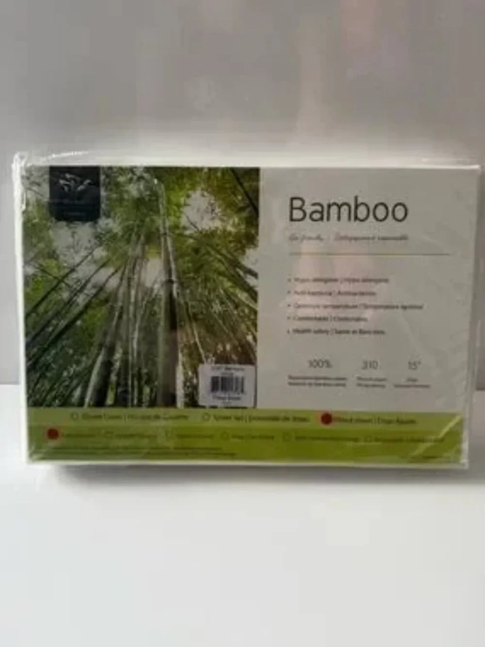 Bamboo Twin Fitted Bed Sheet White Brand New